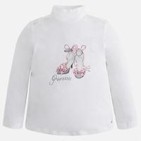 Girl sweatshirt with mock turtleneck Mayoral