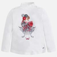 Girl sweatshirt with mock turtleneck Mayoral