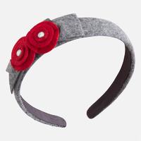 girl headband with flowers and bow mayoral