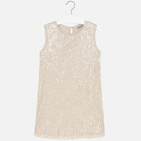 Girl sequin dress with pleated back Mayoral