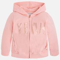 Girl hoodie with zipper Mayoral