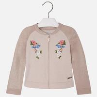Girl jacket with embroidery and rivets Mayoral