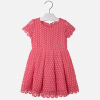 Girl guipure dress with zipper Mayoral