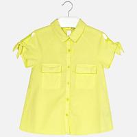 girl short sleeve blouse with knots mayoral