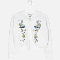 Girl sweater with embroidered flowers Mayoral