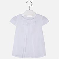 Girl short sleeve blouse with bow Mayoral