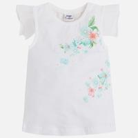 Girl t-shirt with voile sleeves Mayoral