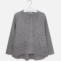 Girl long cardigan in acrylic and wool Mayoral