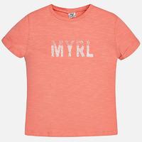 Girl short sleeve t-shirt with embroidered detail Mayoral