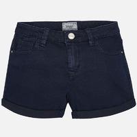 girl denim style shorts with long pockets mayoral