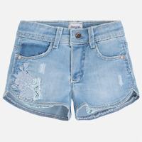 Girl denim shorts with long pockets Mayoral