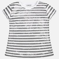 Girl striped t-shirt with sequins Mayoral