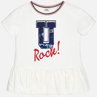 girl short sleeve t shirt with jacquard and sequins mayoral