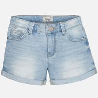 Girl denim style shorts with long pockets Mayoral