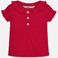 Girl short sleeve polo with frill Mayoral