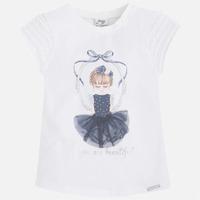 Girl t-shirt with frilled sleeves Mayoral