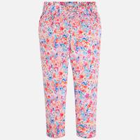 Girl floral print long trousers with elastic waist Mayoral