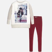 girl long sleeve t shirt and leggings set mayoral