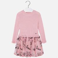 Girl long sleeve tulle dress Mayoral