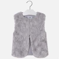 girl faux fur vest mayoral