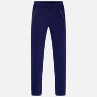 Girl ponte knit jeggings with rivets Mayoral