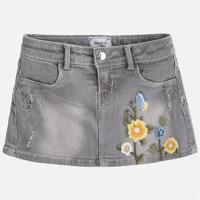 Girl denim skirt with embroideries Mayoral