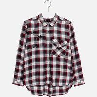 Girl long sleeve checkered blouse Mayoral