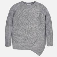 girl knit jumper with asymmetric hem mayoral