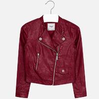 Girl leatherette jacket with rivets Mayoral