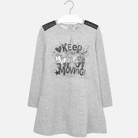 girl long sleeve fleece dress with rivets mayoral