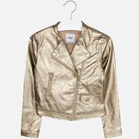 Girl leatherette jacket with rivets Mayoral