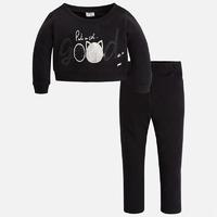 Girl fleece and jersey set with leggings Mayoral