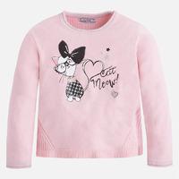 Girl knit jumper with rivets and strass Mayoral