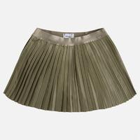 girl pleated leatherette short skirt mayoral