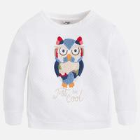 Girl padded fleece sweatshirt Mayoral