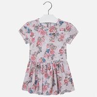 Girl short sleeve patterned dress Mayoral