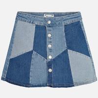 Girl short denim skirt with buttons Mayoral