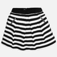 Girl short striped skirt with zippered pockets Mayoral