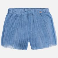 girl tulle shorts with bow mayoral