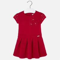 girl double face dress with short sleeves mayoral