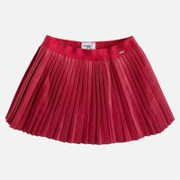 girl pleated leatherette short skirt mayoral