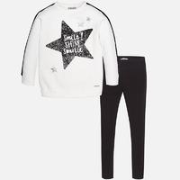 Girl leggings and t-shirt with rivets set Mayoral