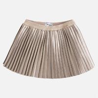 Girl pleated leatherette short skirt Mayoral