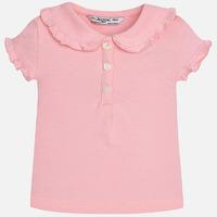 Girl short sleeve polo with frill Mayoral