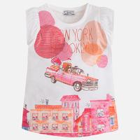 girl short sleeve city print t shirt mayoral