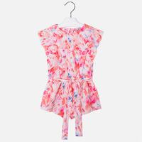 Girl playsuit with ruffles and bow Mayoral