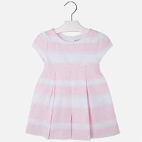 Girl short sleeve dress with stripes Mayoral