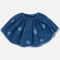 girl tulle skirt with applique mayoral