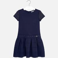 girl ponte knit short sleeve dress mayoral