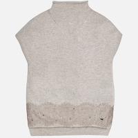 Girl knit vest with lace Mayoral